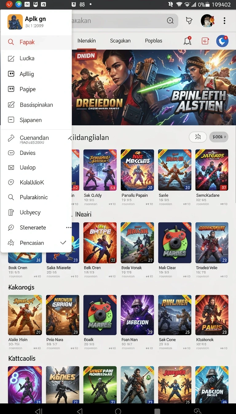 Tampilan utama aplikasi Review Aplikasi ledak188 Versi Terbaru yang intuitif dan efisien.